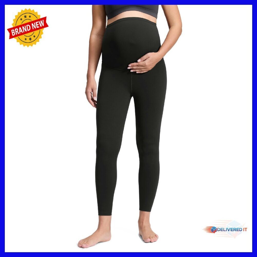 Buttery Soft Maternity Leggings 25" Over Belly Activewear Yoga Pants